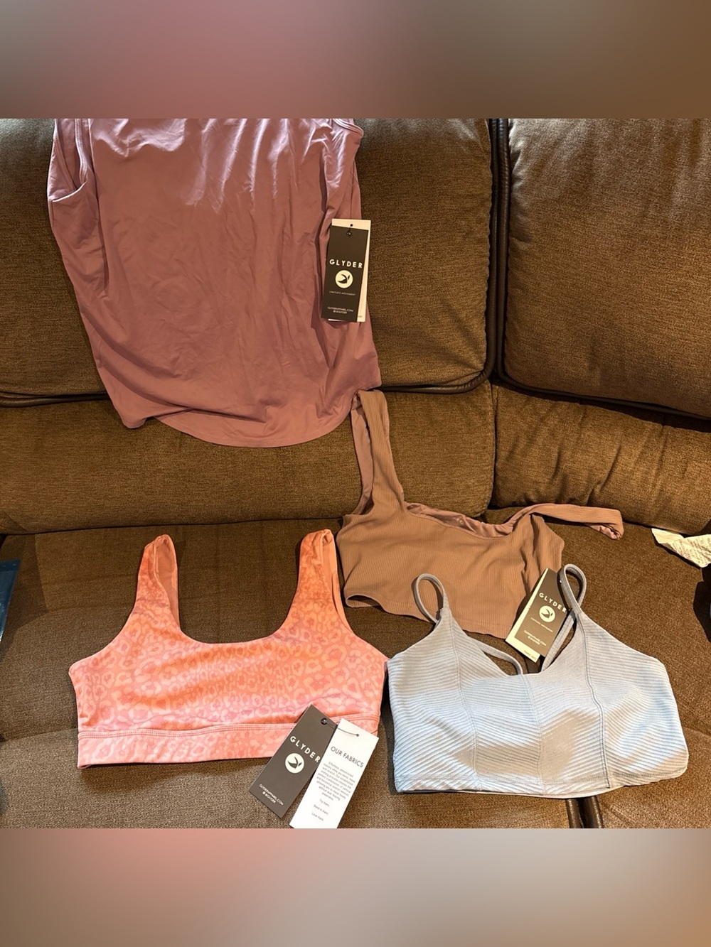 Glyder Womens Lot Of 4 All New With Tags Large Splendid/ Cutting Edge / Pyramid